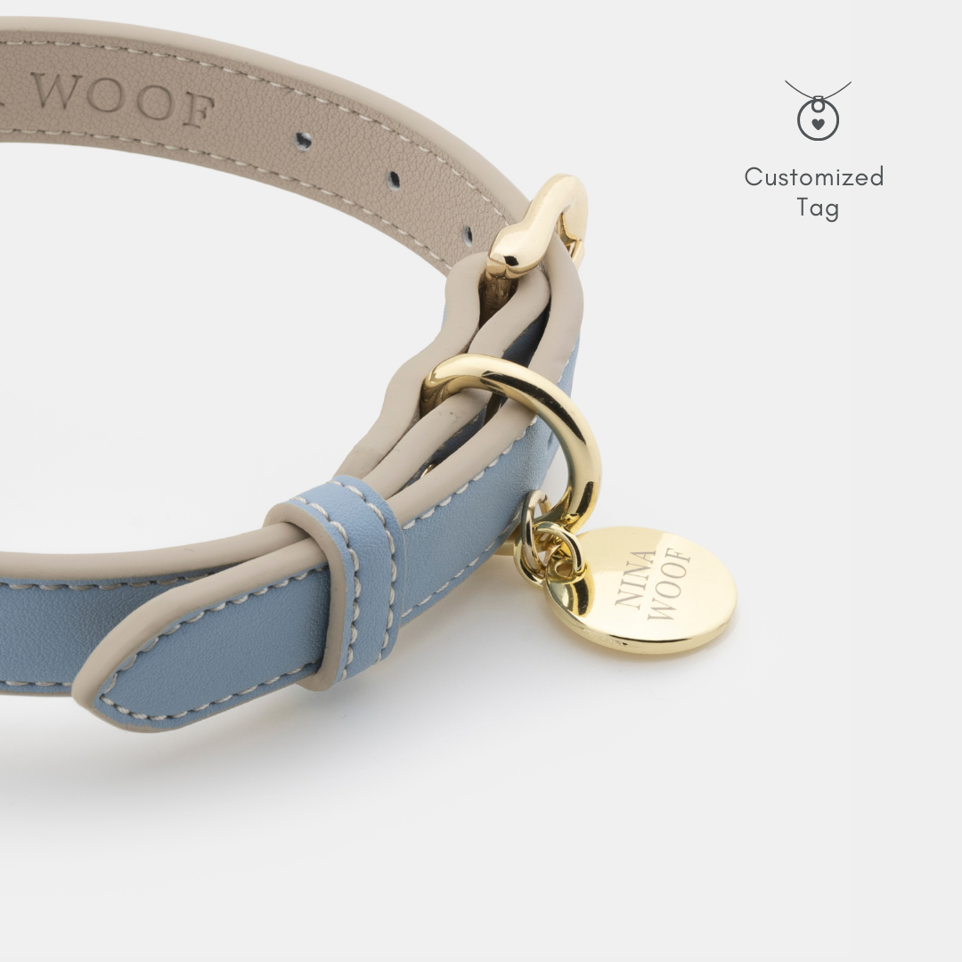 Collar para perro con soporte para AirTag · Azul
