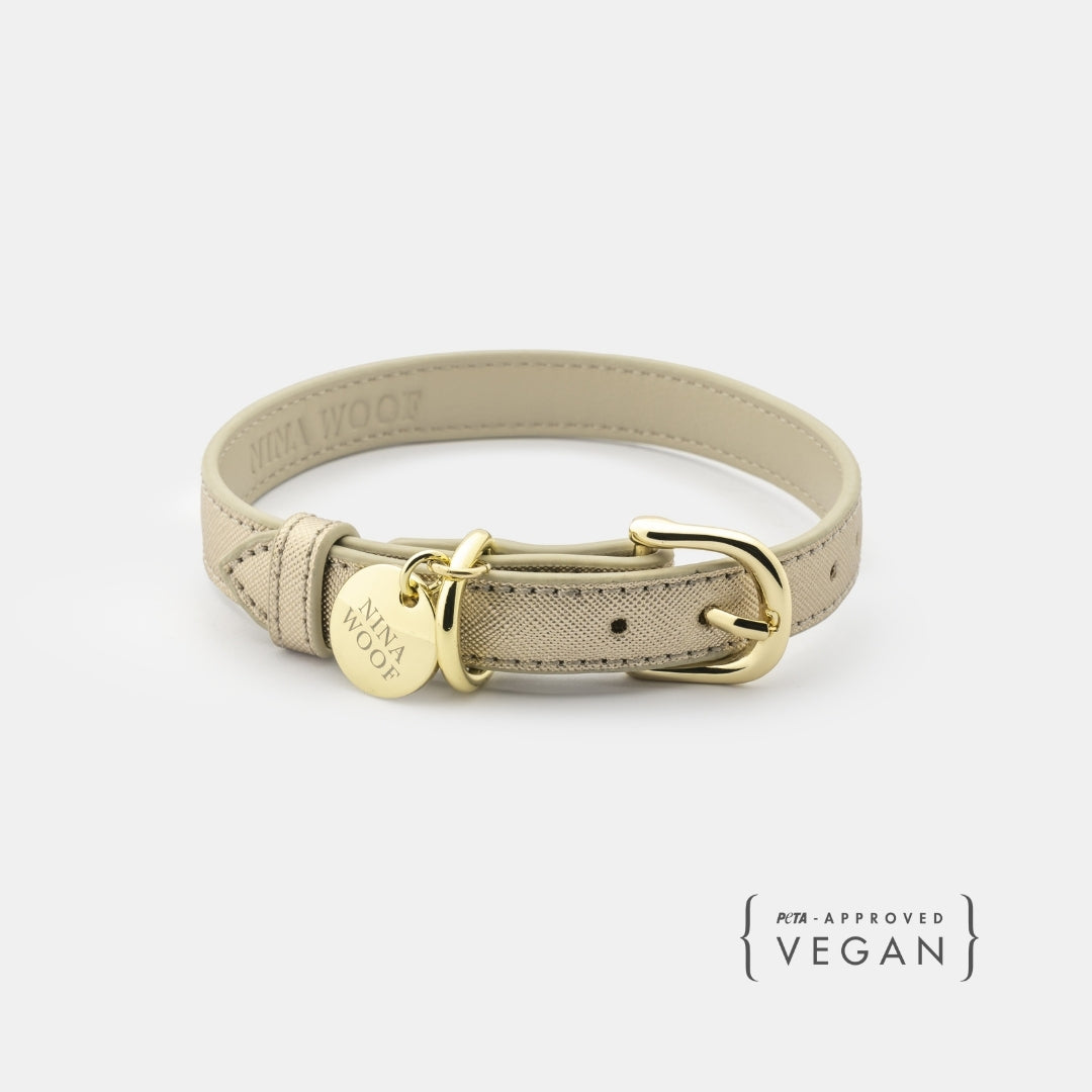 Collar para perro Río · Dorado
