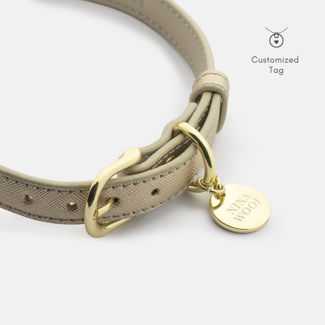 Collar para perro Río · Dorado