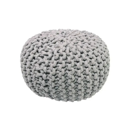 Puf infantil de algodón Lili · Gris